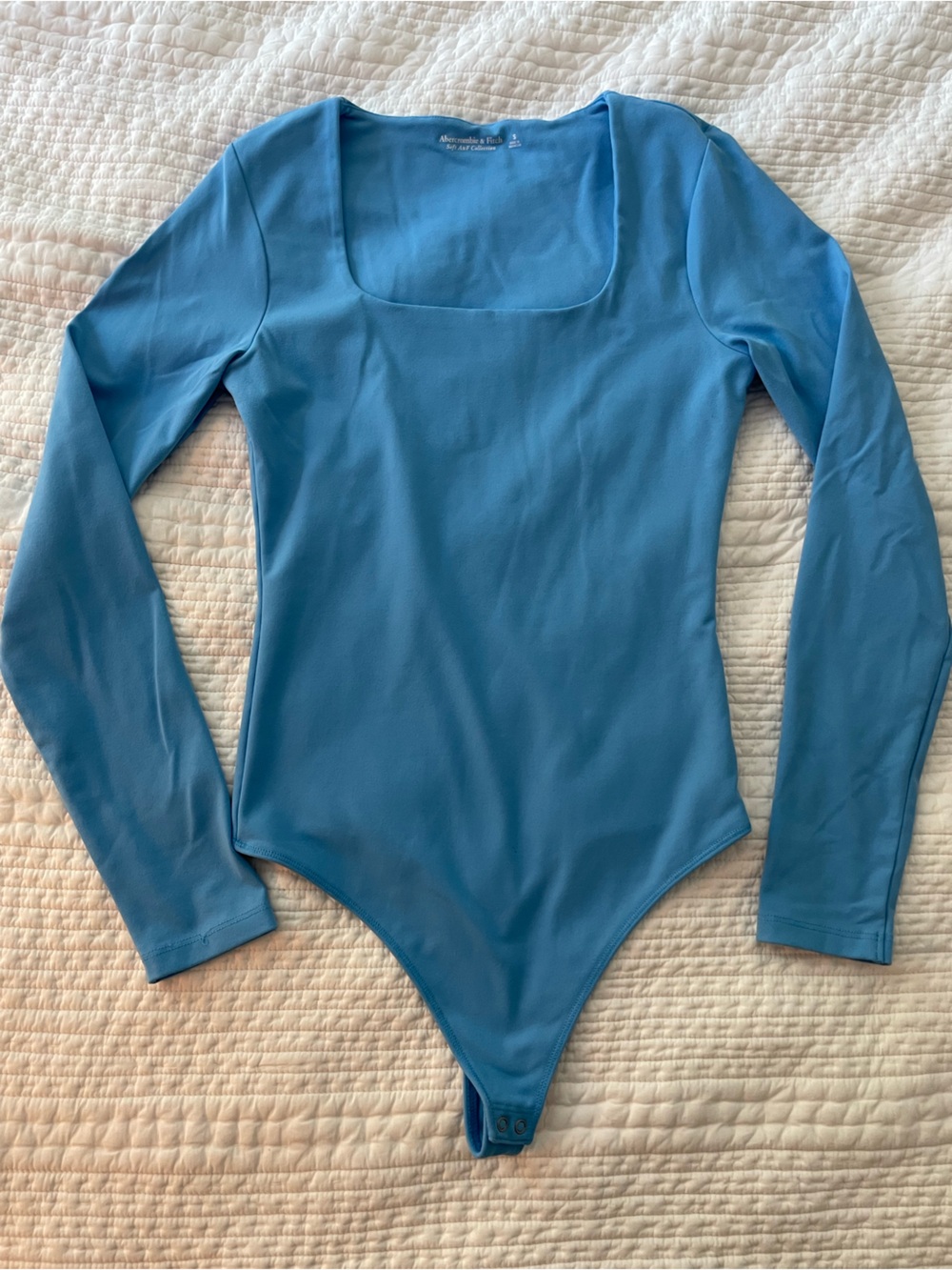 Abercrombie Blue Long Sleeve Bodysuit